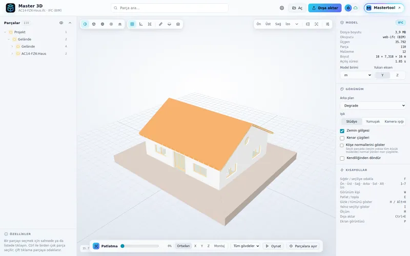 IFC (BIM) bina modeli